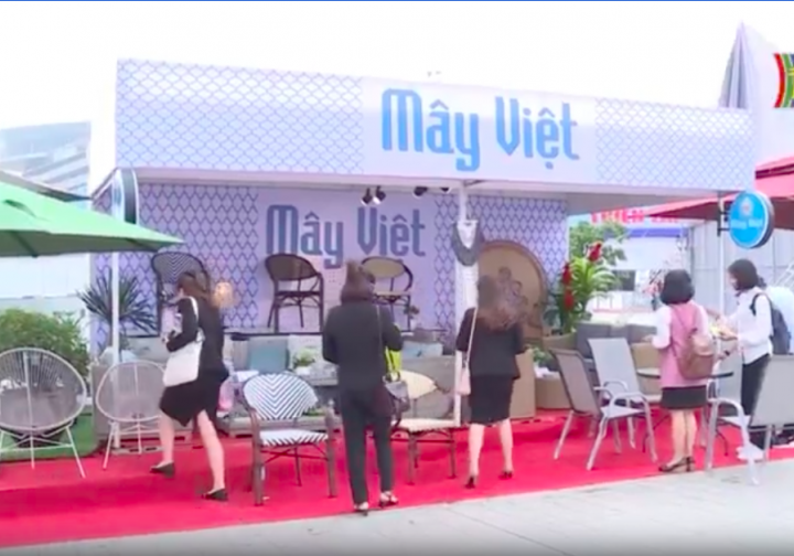 Nội thất Mây Việt tại triển lãm Vietbuild